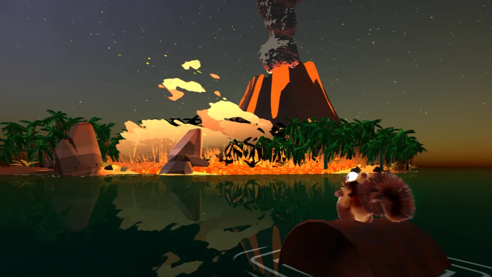 Screenshot of the Squidopus Famelica PC 64kb Intro